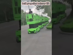 Kendi kendine hareket eden makaslı asansör 6-14m mobil asansör platformu