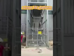 Dikey Sabit Hidrolik Asansör Masası 3m 2000kg Sabit Makaslı Asansör Platformu