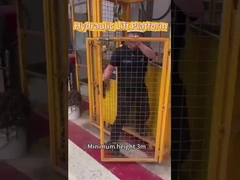 Endüstriyel Depo Hidrolik Kargo Asansörü Dikey Rehber Demiryolu Mal Asansörü