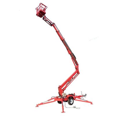 satın al 14m 200kg Relye Montajlı Eklemli Boom Asansörü Pil veya Gaz Relye Adam Asansörü online manufacture
