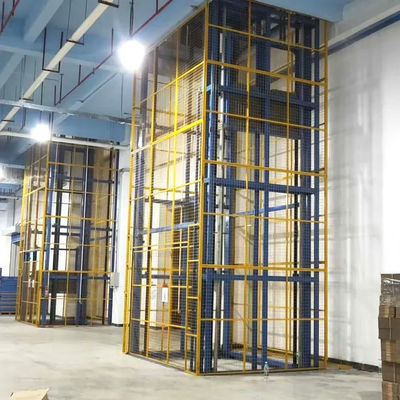 satın al 4 Post Cage Lift 3000kg Hidrolik Mal Asansörü Tamamen Kafesli Kargo Asansörü online manufacture