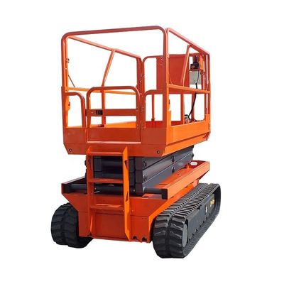 satın al 200kg 4m-6m sürünen makas kaldırıcı hidrolik kendi kendine hareket eden kaldırma platformu online manufacture