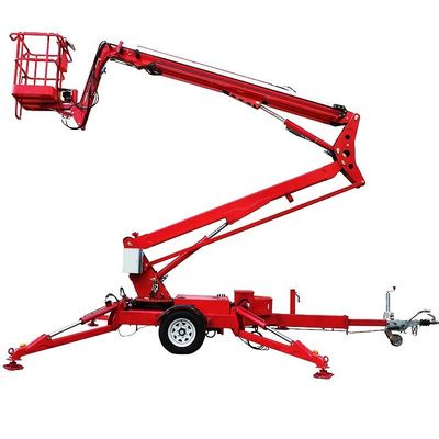 satın al Hidrolik 16m Trayler Boom Lift Havadaki İşler İçin Çekilebilir Eklemli Boom Lift online manufacture