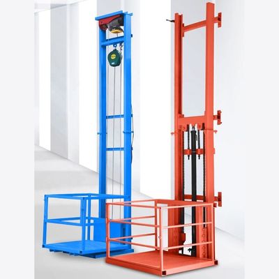 satın al 1000kg Küçük Kargo Asansörü Portakal Duvarlı Kargo Asansörü Depo için online manufacture