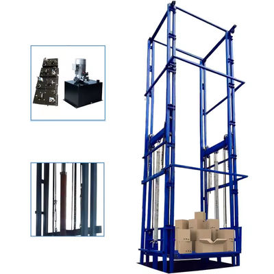 satın al 2000kg-5000kg Hidrolik Kargo Asansörü Dört Post Endüstriyel Mal Asansörü online manufacture