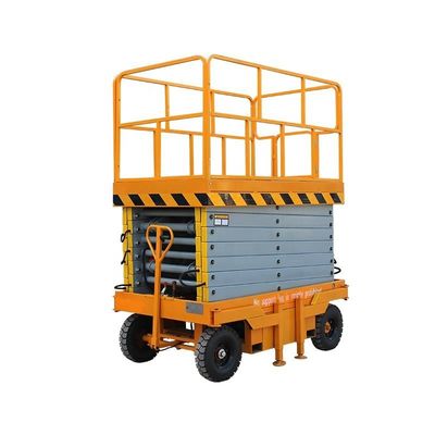 satın al Orange Mobil Hidrolik Asansör Platformu 4m 300kg Taşınabilir Makas Asansörü online manufacture