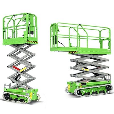 satın al 8m 10m 12m Track Electric Lift Hydraulic Mobile Scissor Lift Outdoor için platform online manufacture