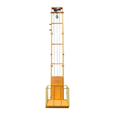 satın al 0.5 - 1 ton 6 metrelik kargo asansörü depo kullanılmış hidrolik dikey kargo asansörü online manufacture