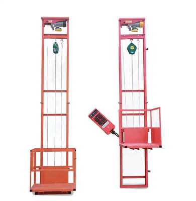 satın al 500 kg 1000 kg Depo Kargo Asansörü Dikey Elektrikli Kargo Asansörü online manufacture