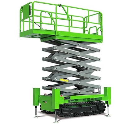 satın al Havadaki çalışma platformu 230kg Kendi kendine hareket eden hidrolik izlenen makas kaldırıcı online manufacture
