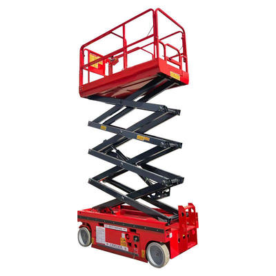 satın al 8m 10m 12m Hydraulic Mobile Scissor Lift Platform With 450kg Load Capacity Çevrimiçi üretim