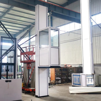 Güvenlik Ev Tekerlekli Sandalye Asansörü 3m-10m Hidrolik Dikey Platform Asansörü Kabinle