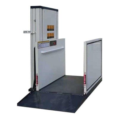 Küçük Ev Hidrolik Tekerlekli Sandalye Asansörü 2m 250kg Engelliler İçin Hidrolik Asansör Dış Kullanım