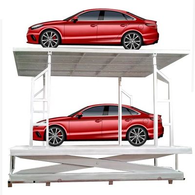 İki Araç Garaj Makas Asansörü Motorlu Hidrolik Araç Platformu Asansörü
