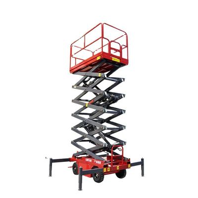 8m makas kaldırma hidrolik havadan makas kaldırma platformu 1000kg