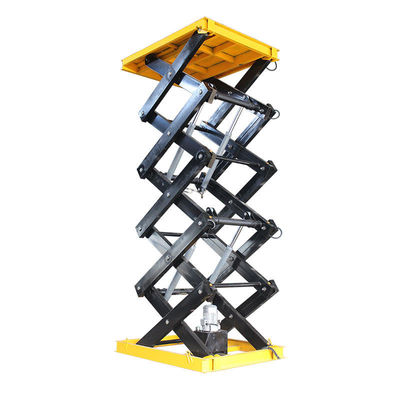 Çift Silindirli Makaslı Asansör Platformu 5m 1000kg Elektrikli Makaslı Asansör Masası
