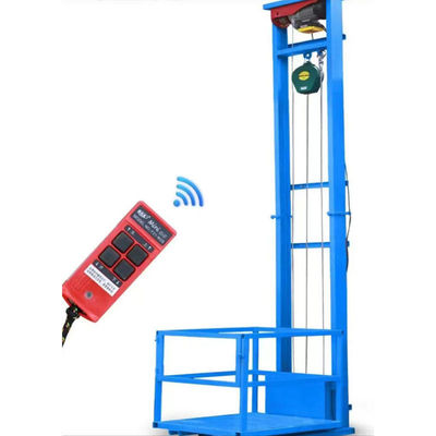 Hidrolik Kolay Asansör Kargo Asansör Platformu 8m Depo Ev Asansörü