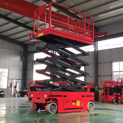 320 kg kendi kendine hareket eden makas kaldırma platformu 10m 12m elektrikli makas kaldırma