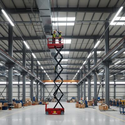 Endüstriyel Elektrikli Makaslı Platform 6m 8m 10m Hava İş Kaldırma Platformu