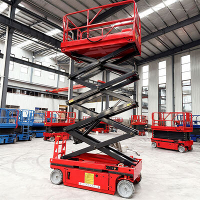 Compact Scissor Lift 7m 8m Electric Hydraulic Self Propelled Scissor Lift