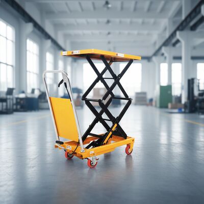 Manuel Kaldırma Platformu 500kg Mobil Küçük Kargo Kaldırma Aracı