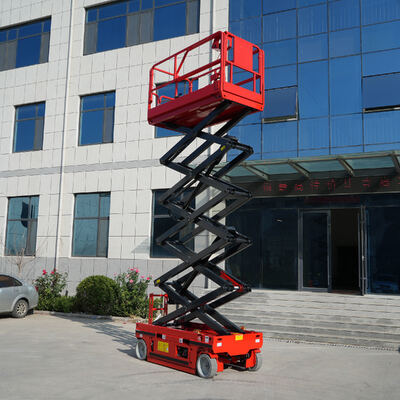 Havadan Çalışma Kaldırma Platformu Elektrikli Kundağı Motorlu Makaslı Kaldırma