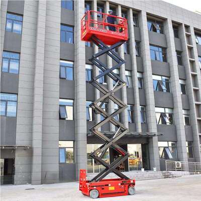 Elektrikli Hidrolik Makaslı Kaldırma Mobil 4 - 16m Yükseklik 350kg Yük Kapasitesi
