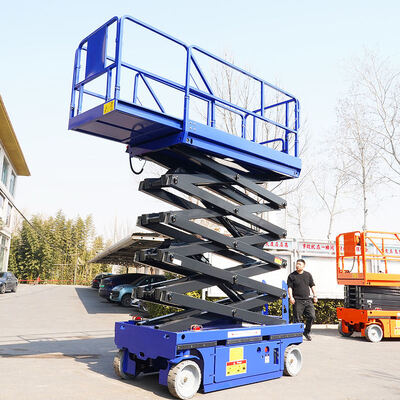 450kg 10m Kundağı Motorlu Elektrikli Makaslı Hidrolik Hava Çalışma Platformu