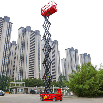 Hava Çalışması İçin Kundağı Motorlu Elektrikli Makaslı Kaldırma Platformu16m 230kg