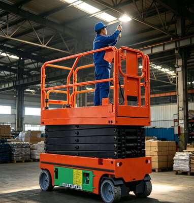 Mini Tam Elektrikli Makaslı Kaldırma 230kg Yük İç Mekan Bakımı İçin 6m Yükseklik