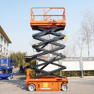 7.8m Küçük Hidrolik Elektrikli Makas kaldırma platformu Hava çalışmaları için