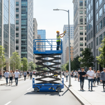 Hidrolik Makaslı Kaldırma 6m 8m 10m 450kg Mobil Hava Çalışma Platformu