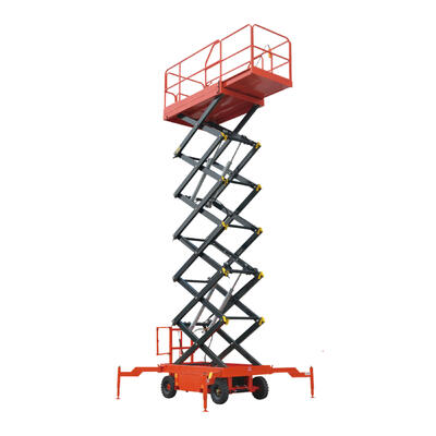 6m - 10m 2000kg Mobil Küçük Elektrikli Makaslı Taşınma Platformu