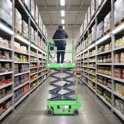 6m Platform Yüksekliği 450KG Yük Kapasitesi Elektrikli Kundağı Motorlu Makaslı Hava Çalışma Platformu