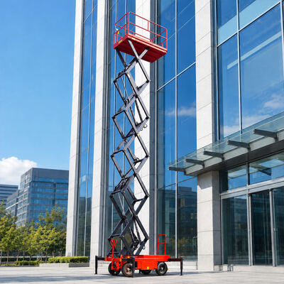 6m 10m 500kg Mobil Makaslı Kaldırıcı Hidrolik Havadan Çalışma Kaldırma Platformu
