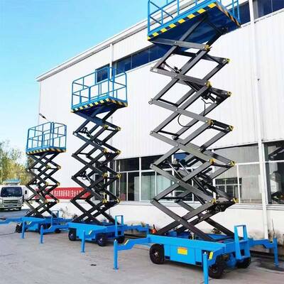 10m Hareketli Elektrikli Makaslı Asansör Masaları 500kg Hidrolik Makaslı Asansör Platform
