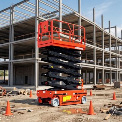 Elektrikli Makaslı Kaldırma Hareketli Hidrolik Yüksek İrtifa Kaldırma Platformu 6m 8m 10m 12m