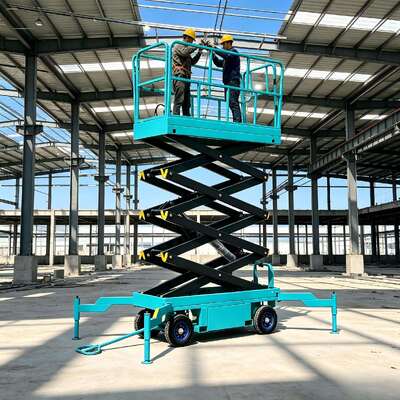 Mobil Elektrikli Makaslı Platform 4m - 10m Yükseklik 500kg Adam Kaldırıcı