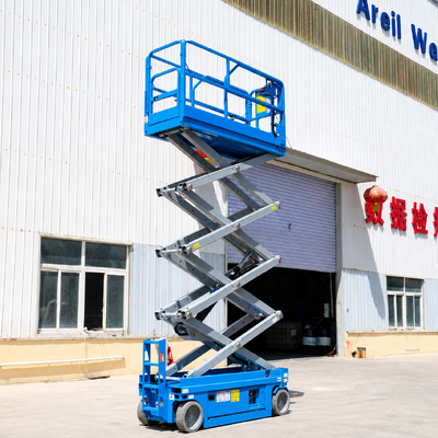 Mini Kundağı Motorlu Makaslı Kaldırma Masası 230kg Elektrikli Yükseltilmiş Platform