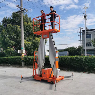 Katlanabilir Alüminyum Alaşımlı Kaldırma Elektrikli Hidrolik Dikey Çift Direkli Kaldırma