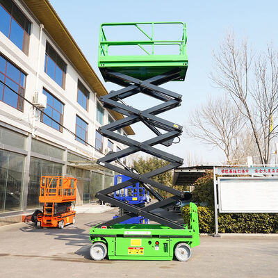 Kendinden Tahrikli Elektrikli Makaslı Kaldırma Platformu 320kg Kapasite 12m Çalışma Yüksekliği