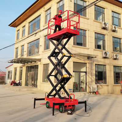 Elektrikli makaslı kaldırma platformu Mobil hidrolik hava çalışma ekipmanları